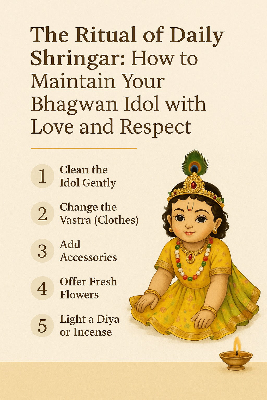 How to Maintain Your Bhagwan Idol with Love and Respect In Sanatan tradition