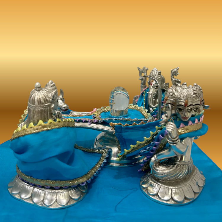 🌟 Gauri Shankar (Sky Blue with golden Outline)