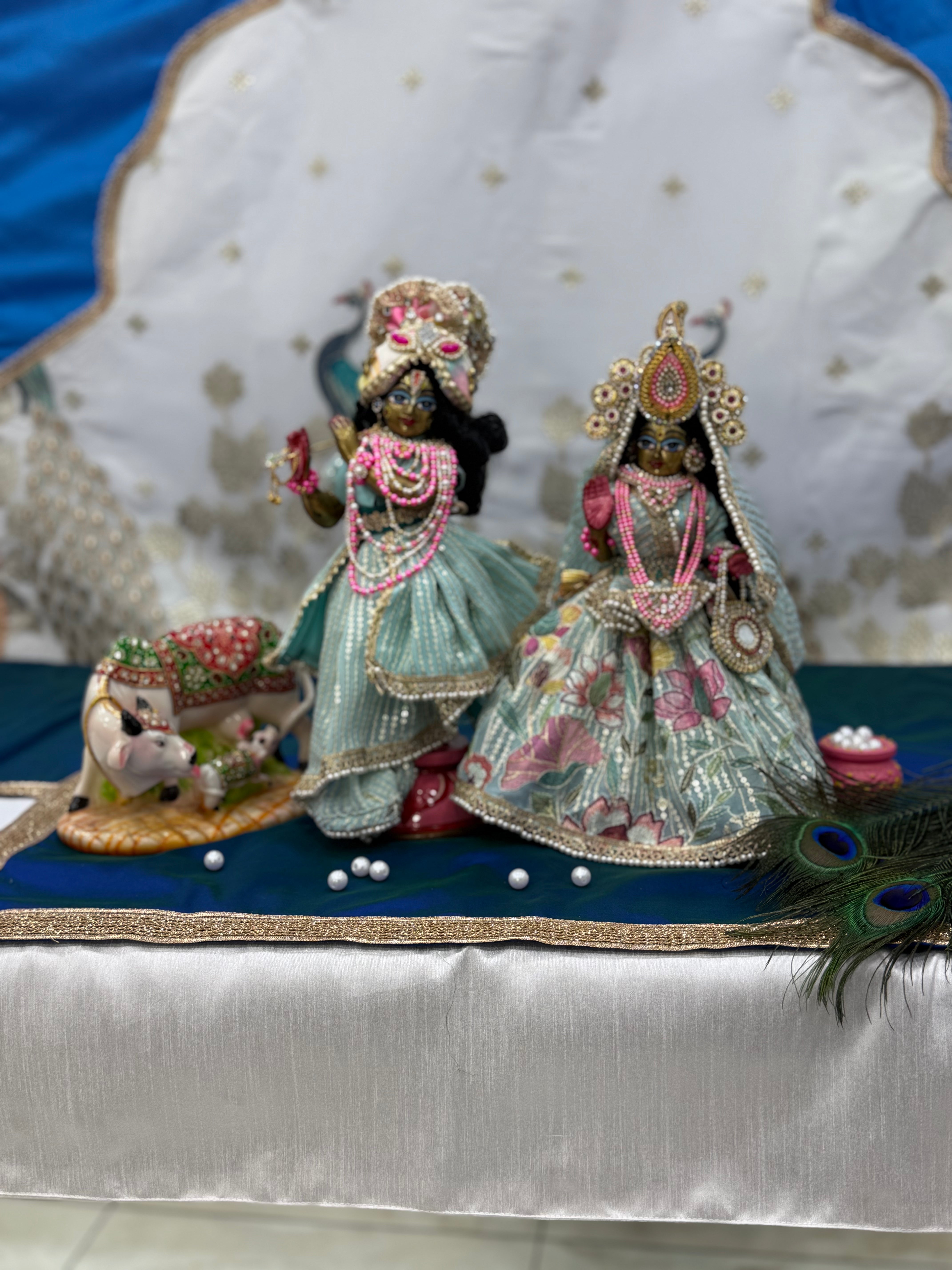 🌟 Radha Krishna (Seafoam Green)