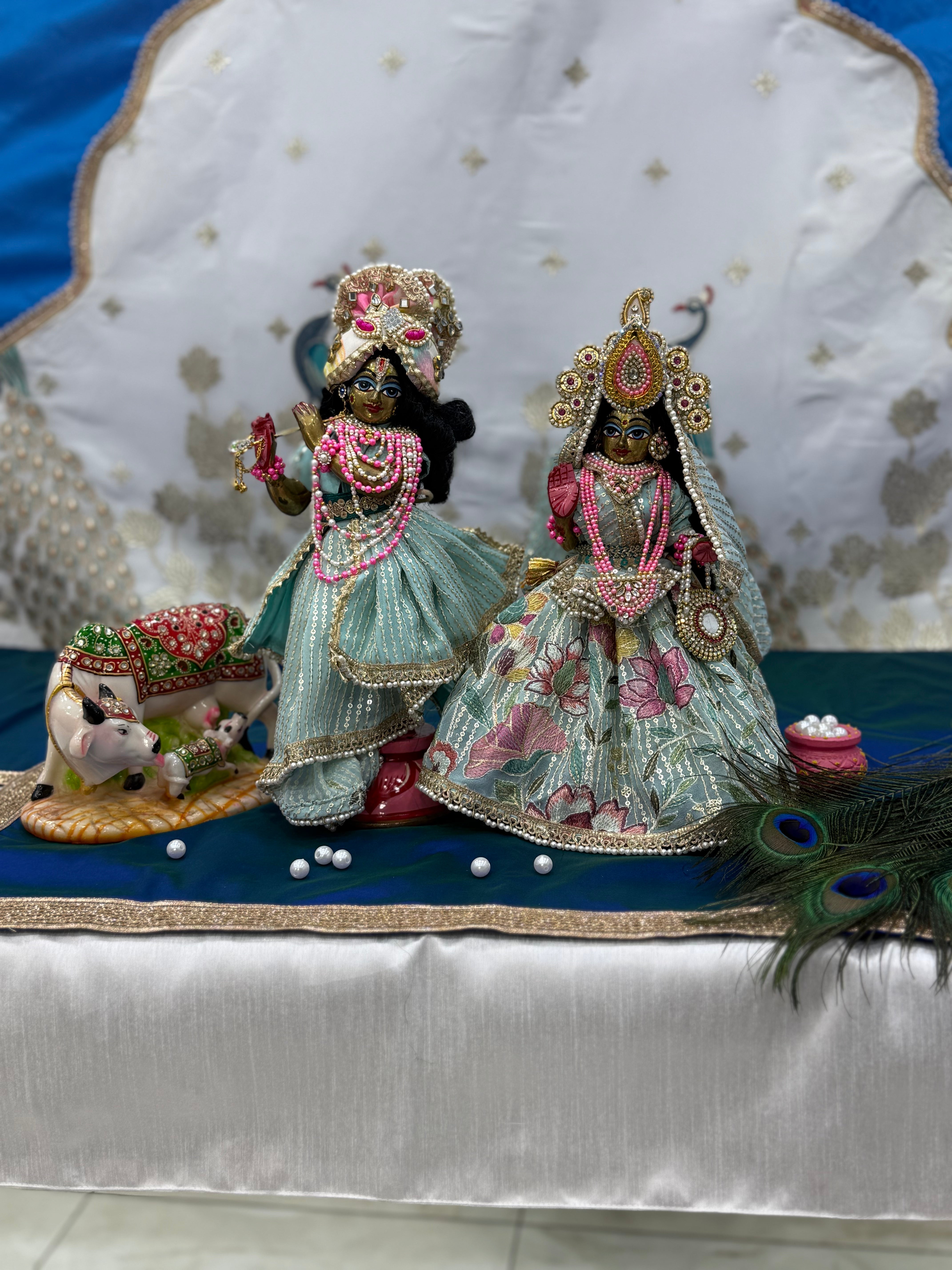 🌟 Radha Krishna (Seafoam Green)