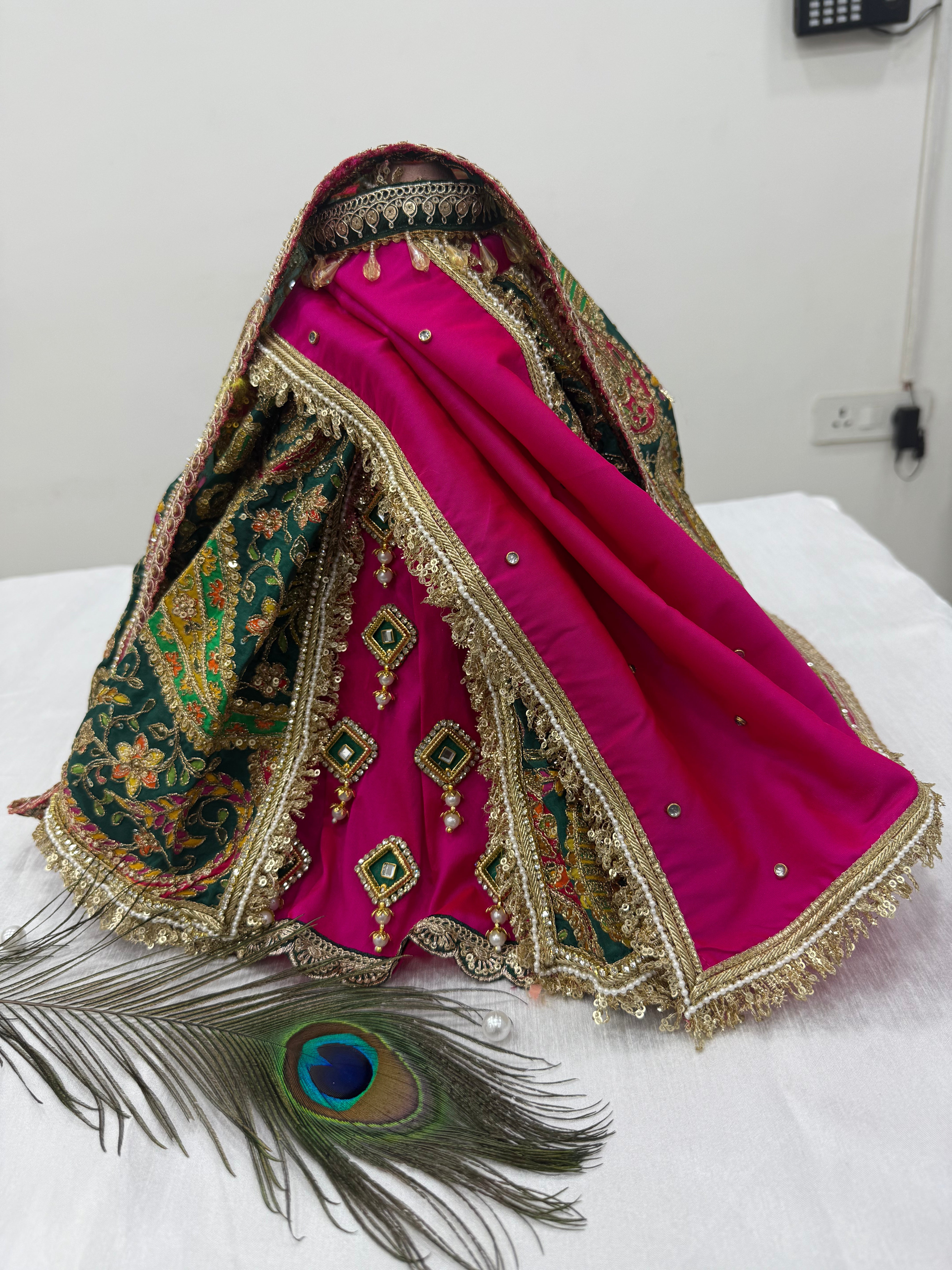 🌟 Dublicate Mata Rani (Dark Pink & Dark Green) (Copy)