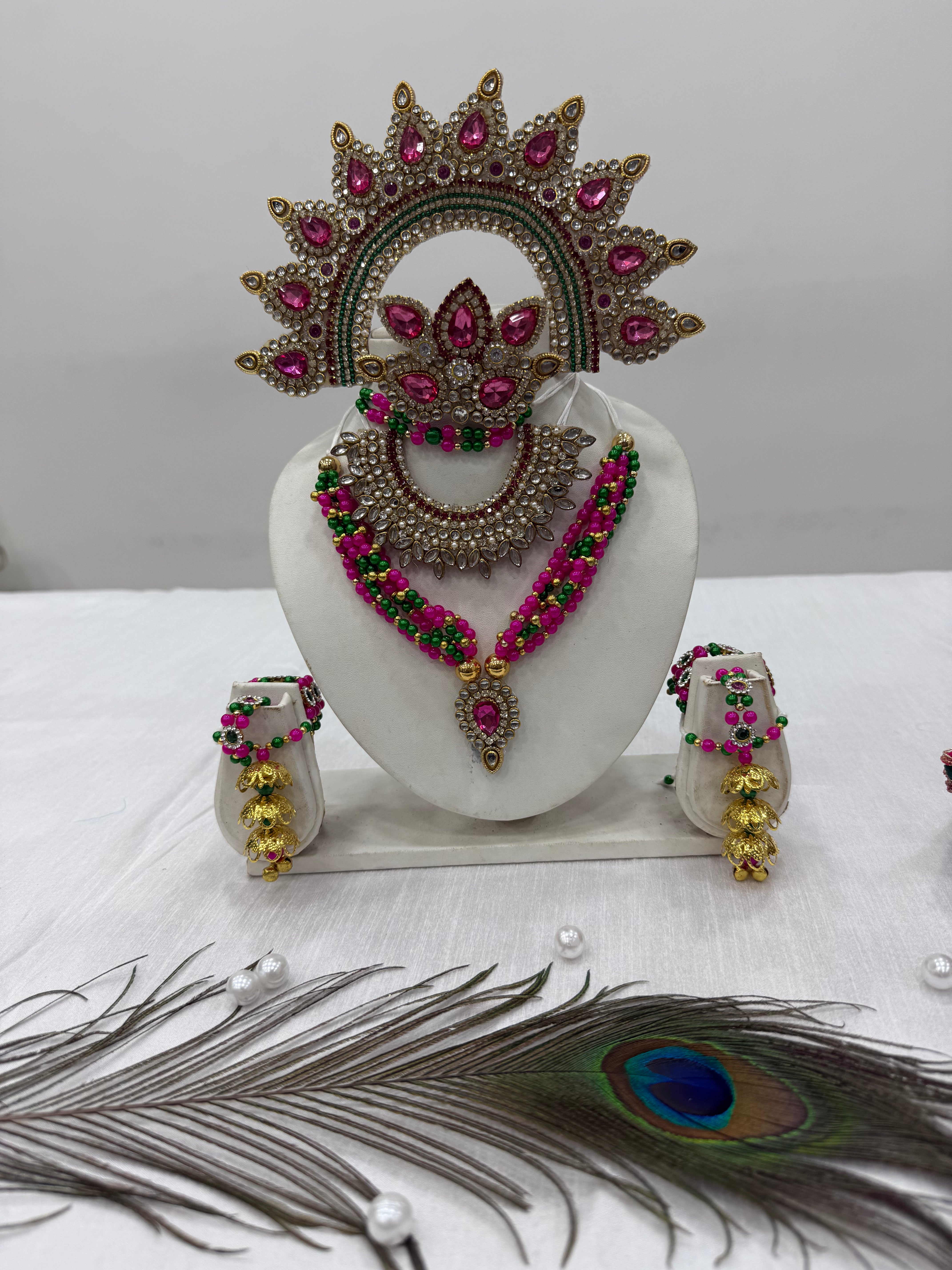 🌟 Dublicate Mata Rani (Dark Pink & Dark Green) (Copy)