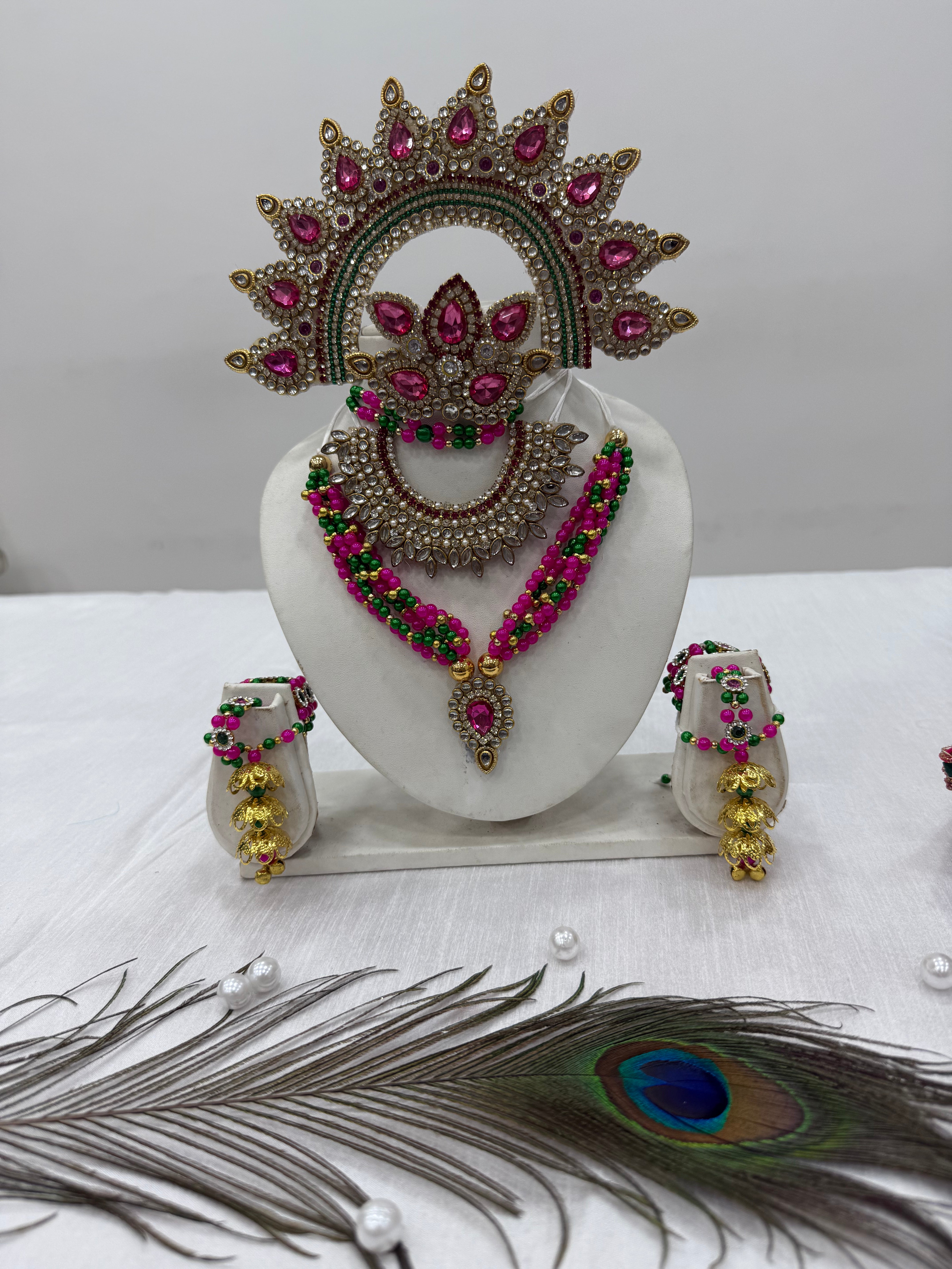 🌟 Dublicate Mata Rani (Dark Pink & Dark Green) (Copy)