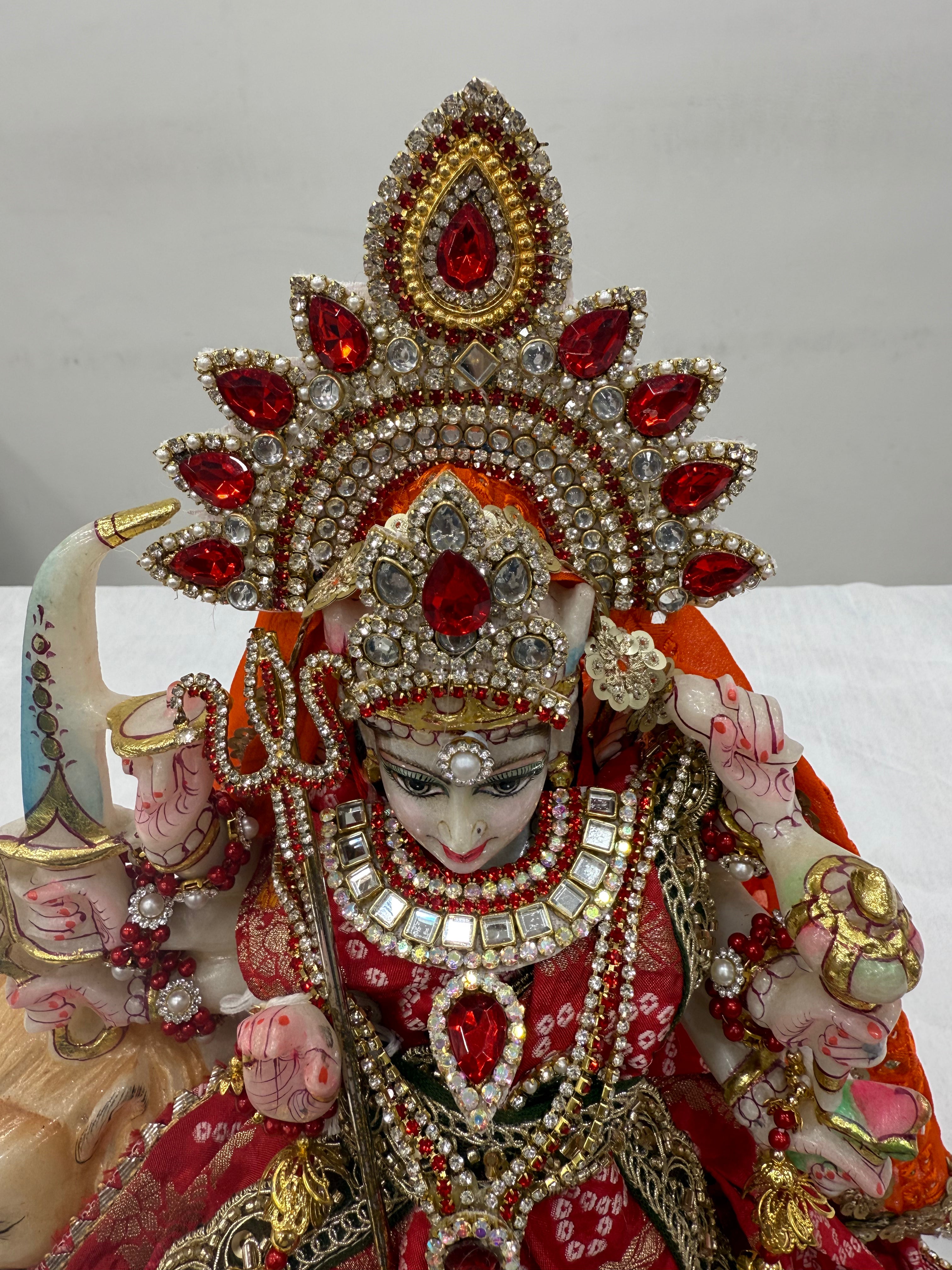 🌟 Mata Rani (red with mirror work)