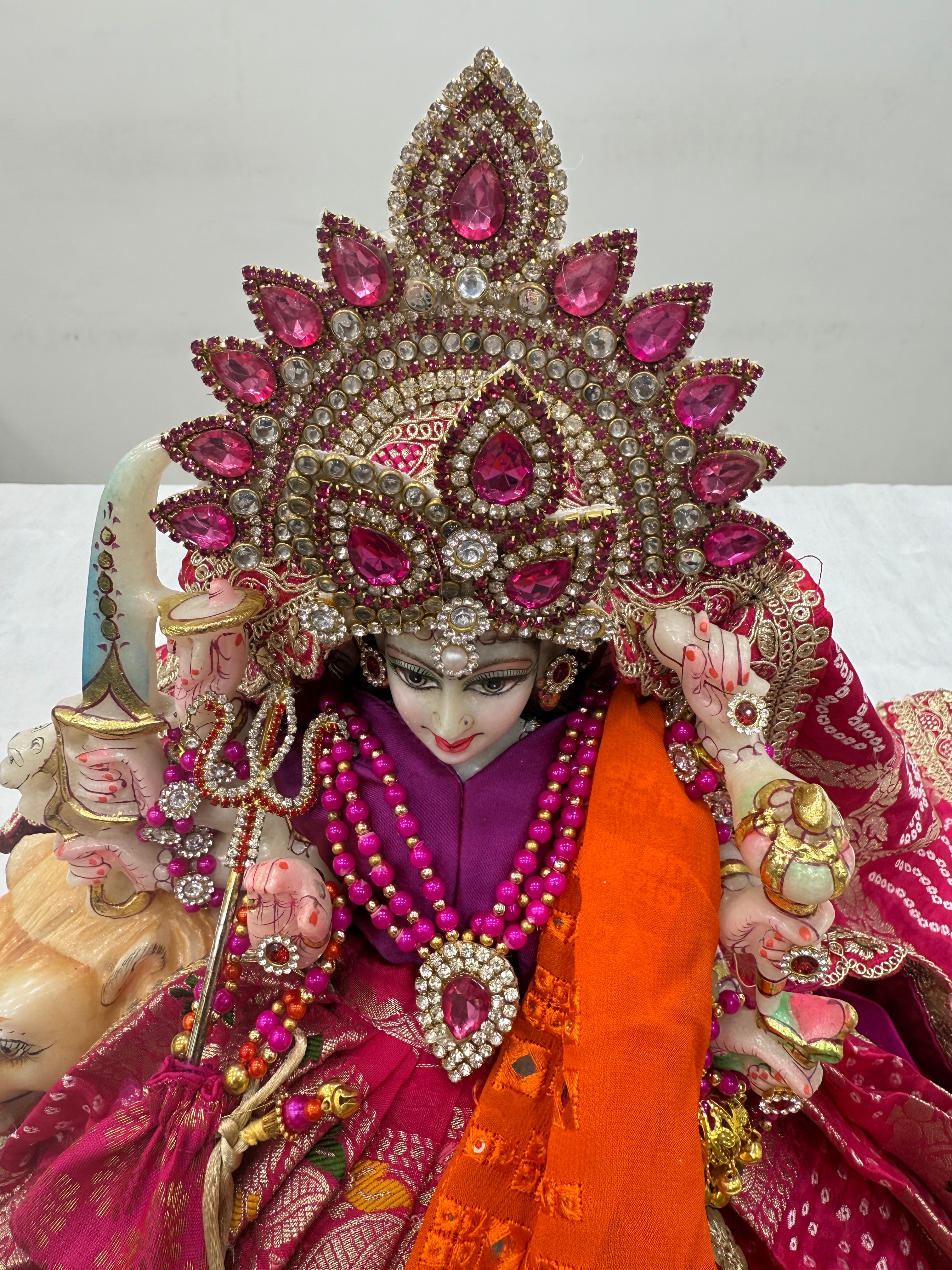 🌟 Mata Rani (magenta with mirror work)