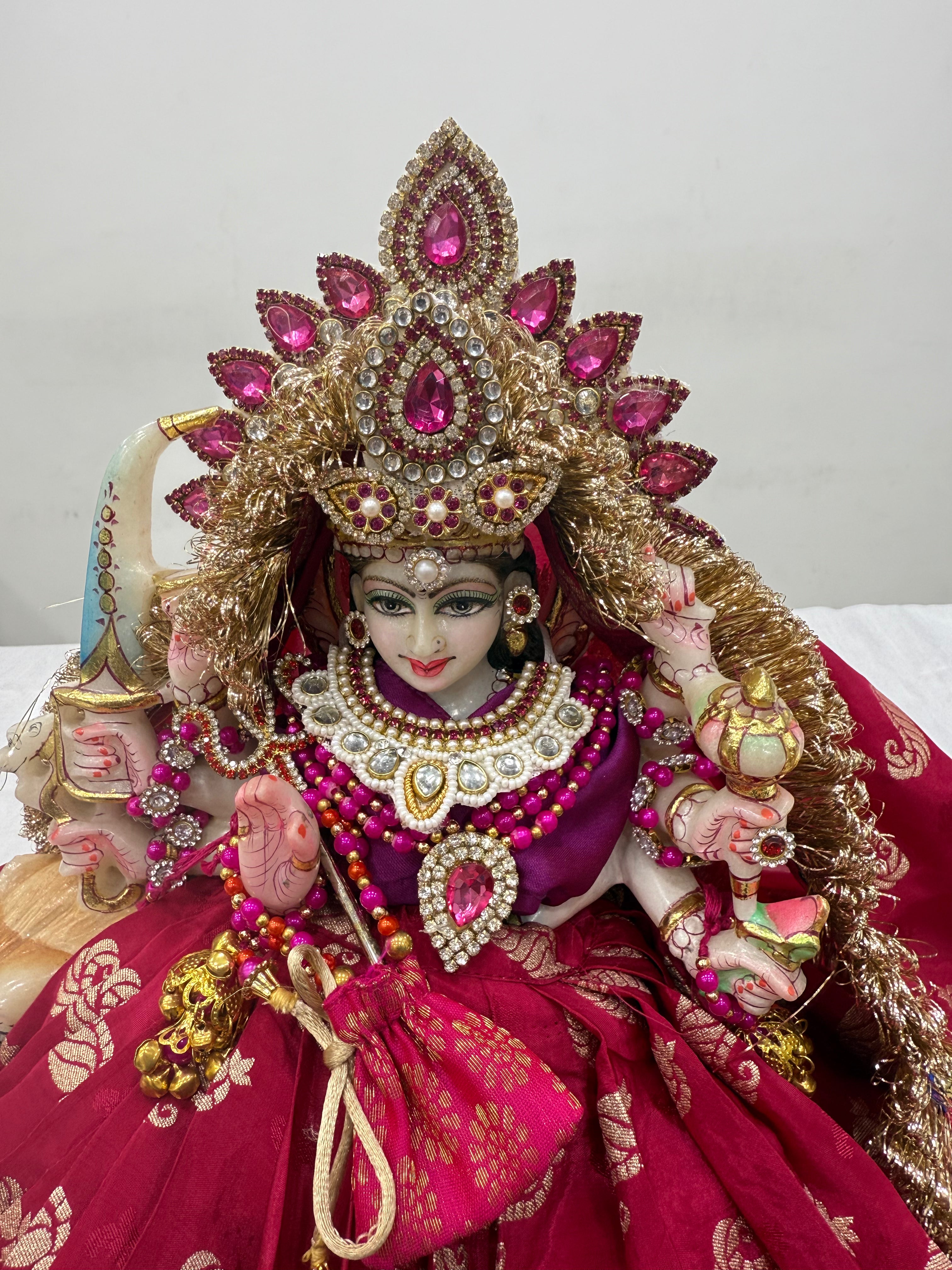 🌟 Mata Rani (maroon with mirror work)