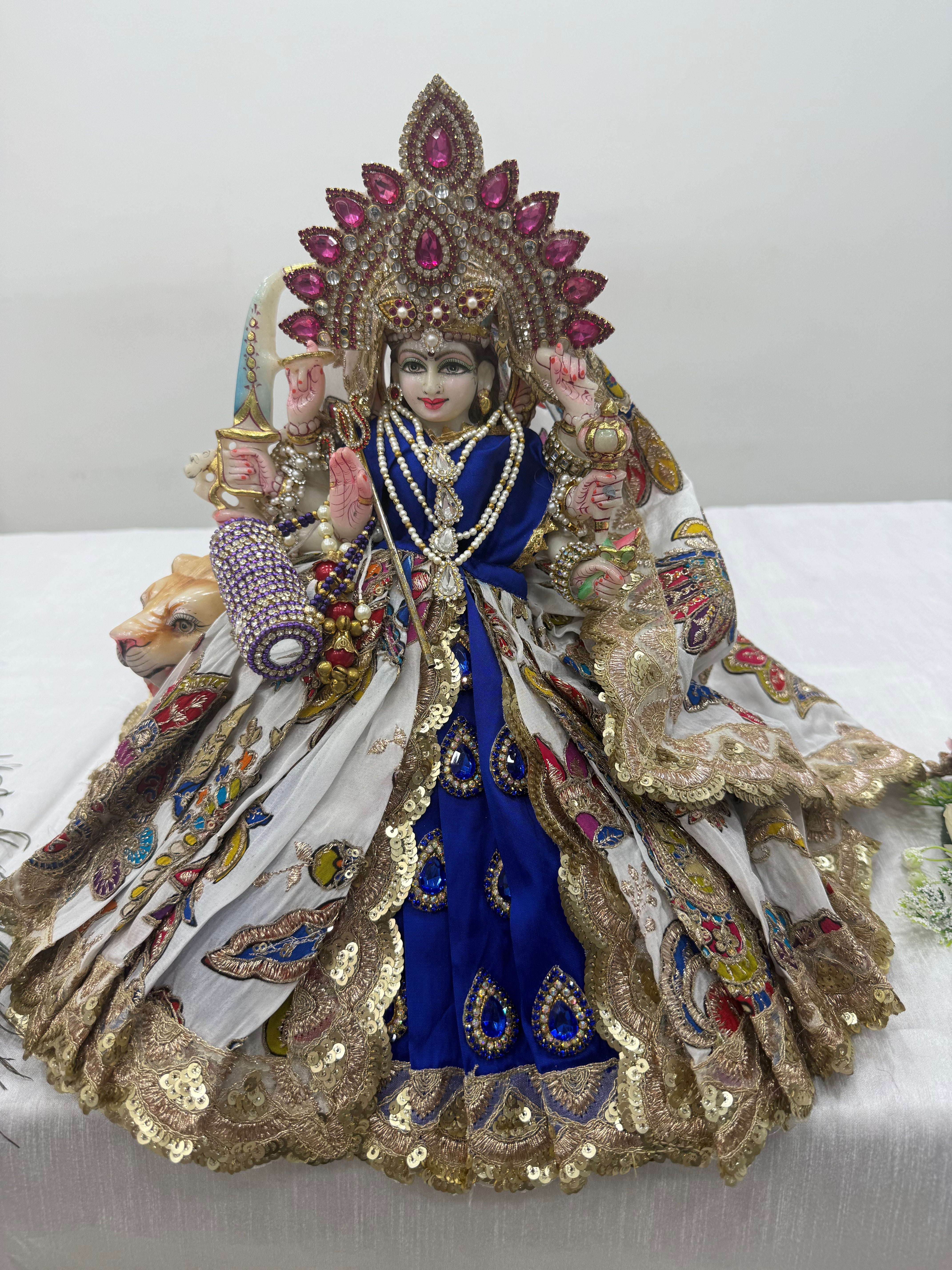 🌟 Mata Rani (Royal blue with multi colour)
