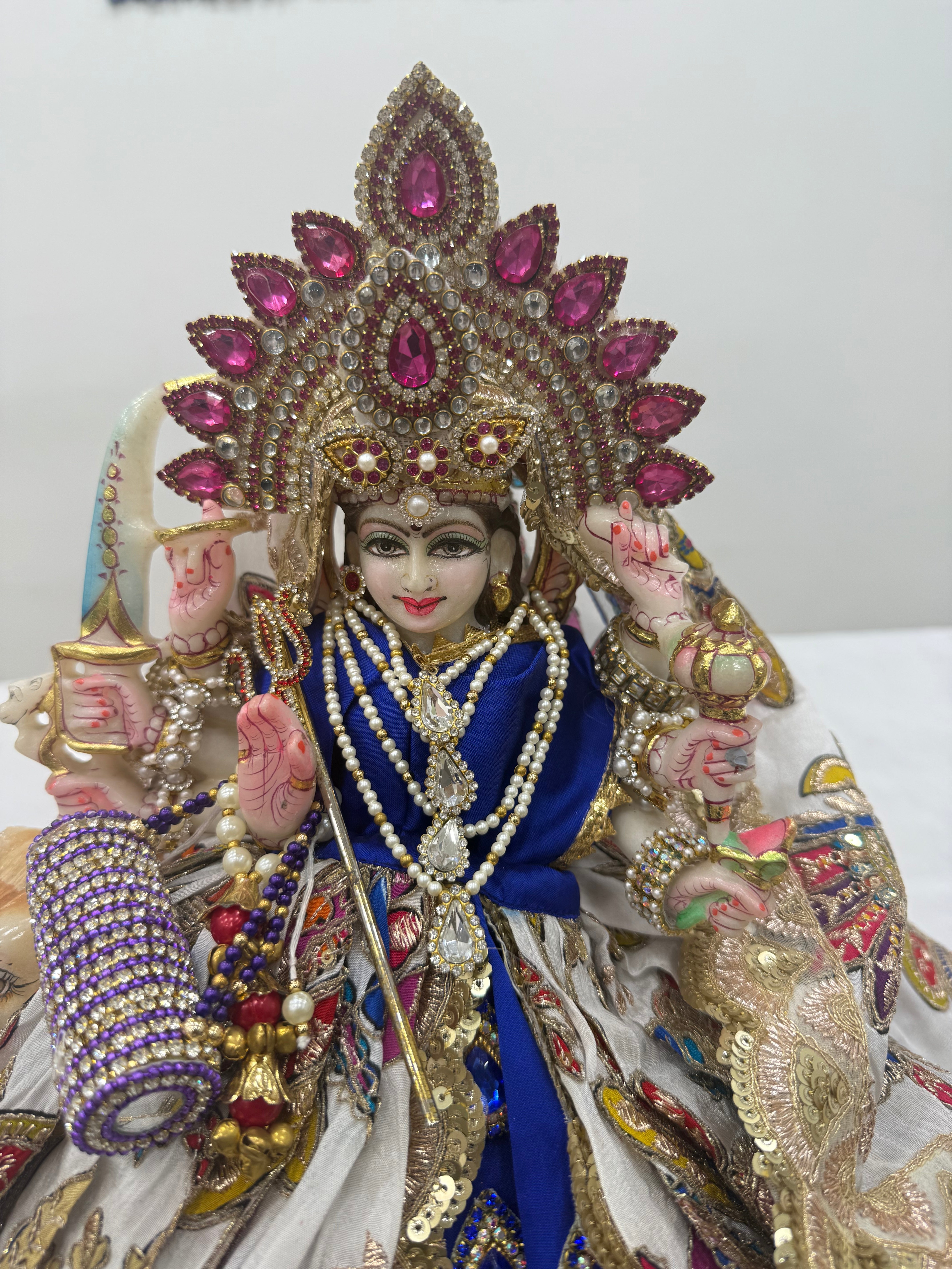 🌟 Mata Rani (Royal blue with multi colour)