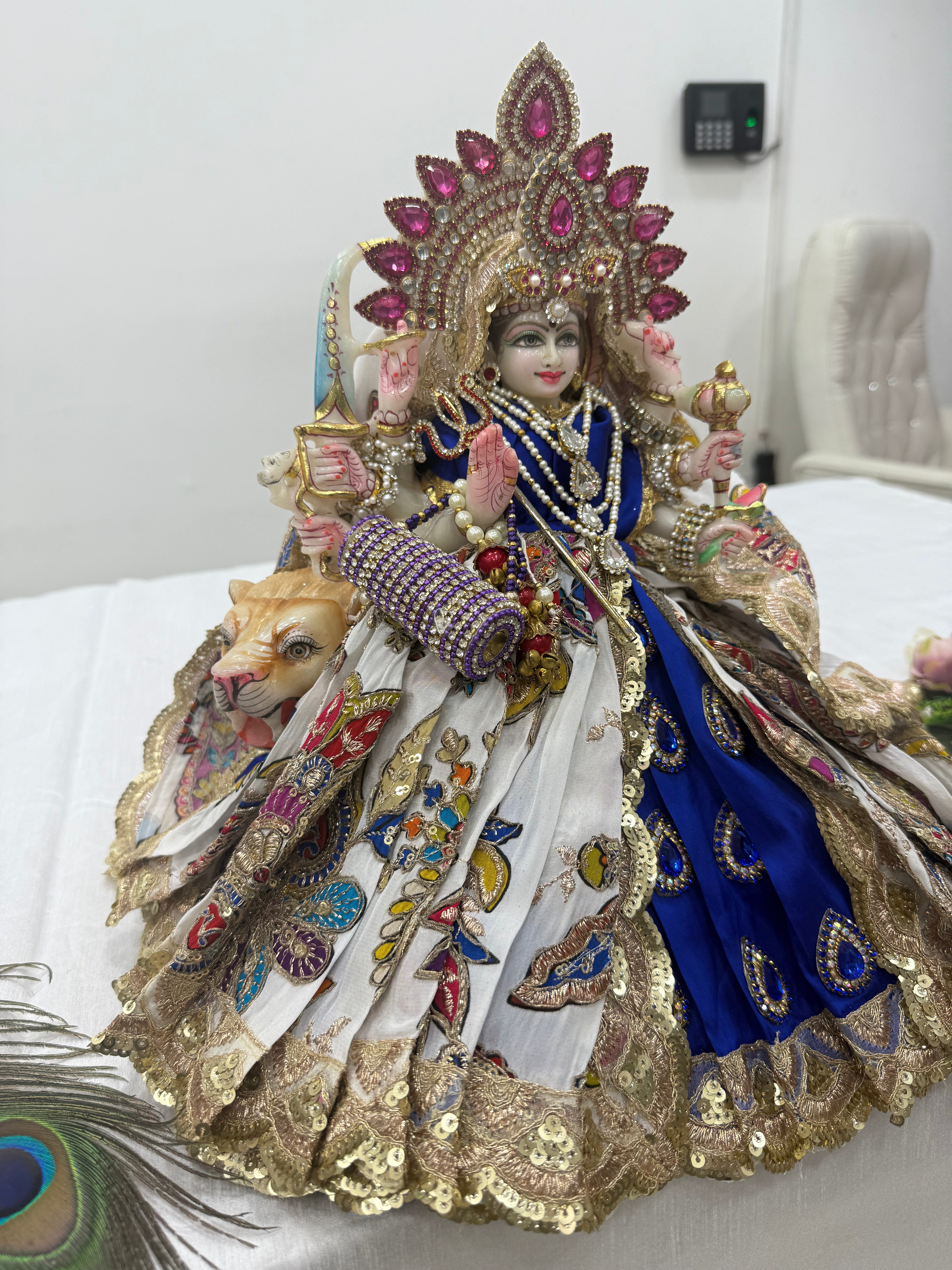 🌟 Mata Rani (Royal blue with multi colour)