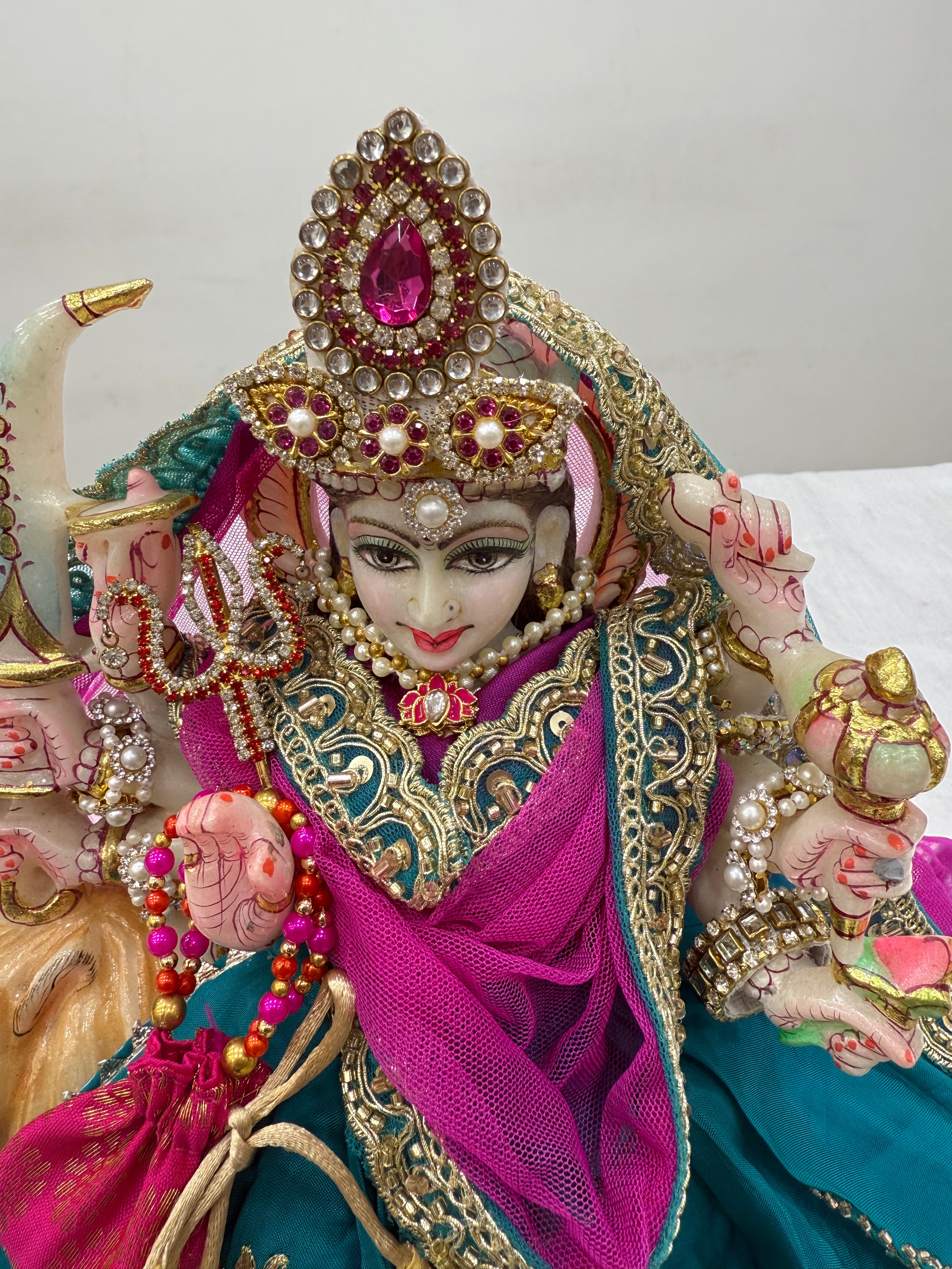 🌟 Mata Rani (teal colour with pink contrast)