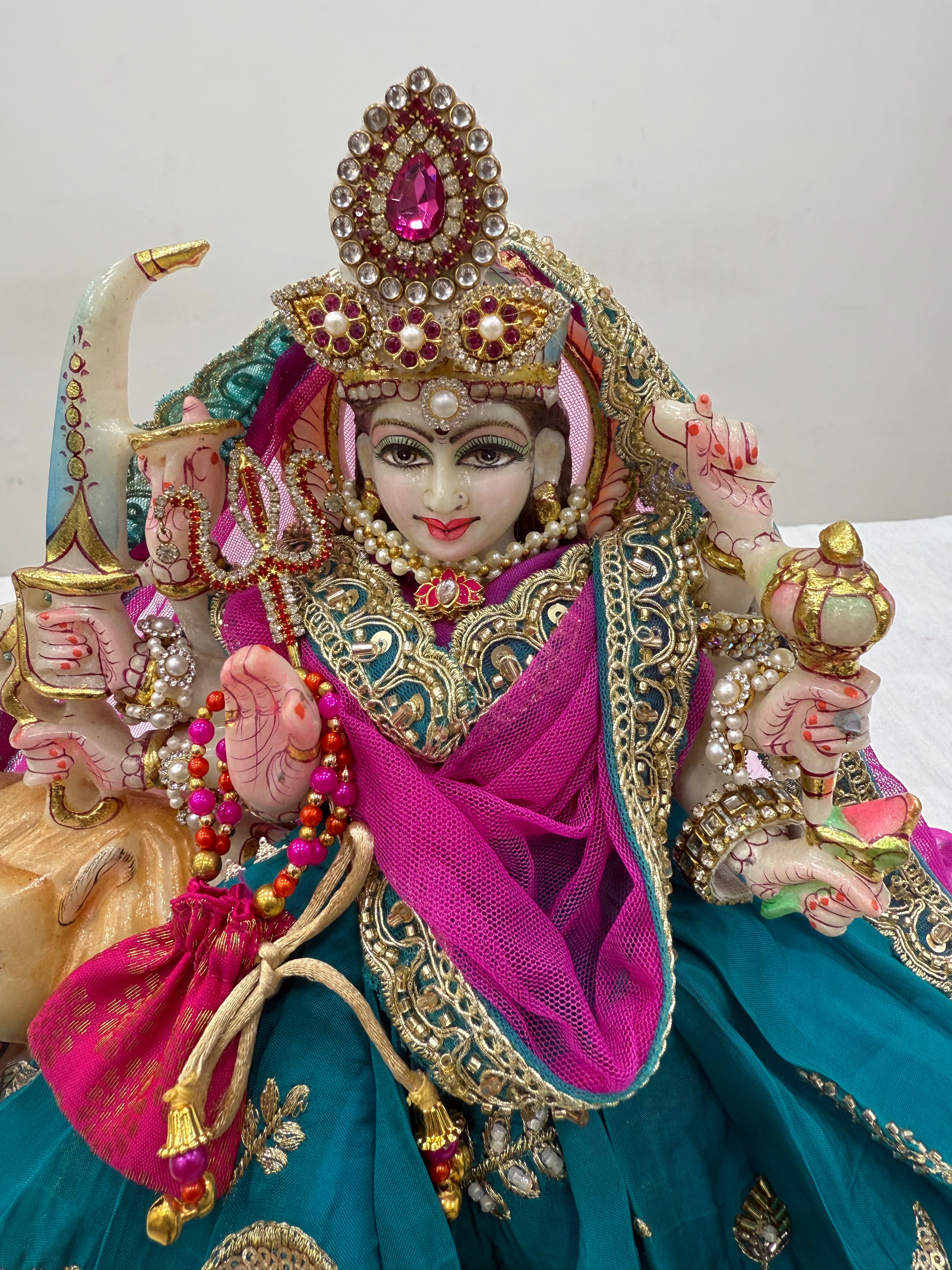 🌟 Mata Rani (teal colour with pink contrast)