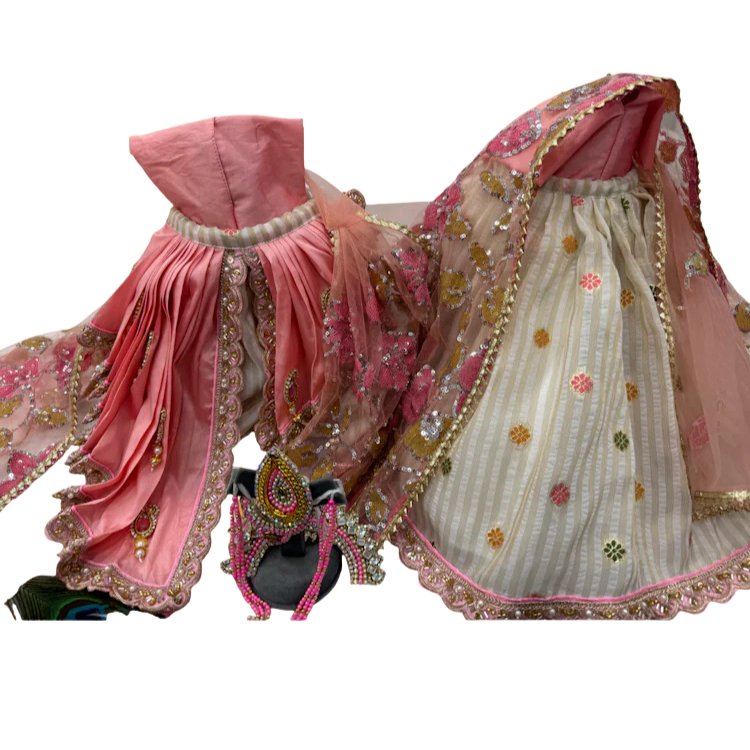🌟 Gauri Shankar (Light Pink & Cream)