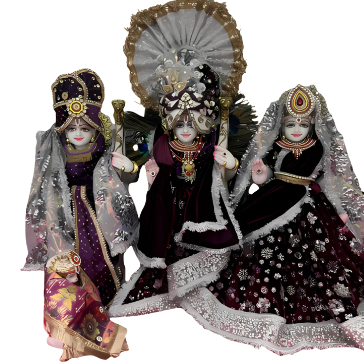 🌟 Ram Darbar (Dark Purple with Silver outline)