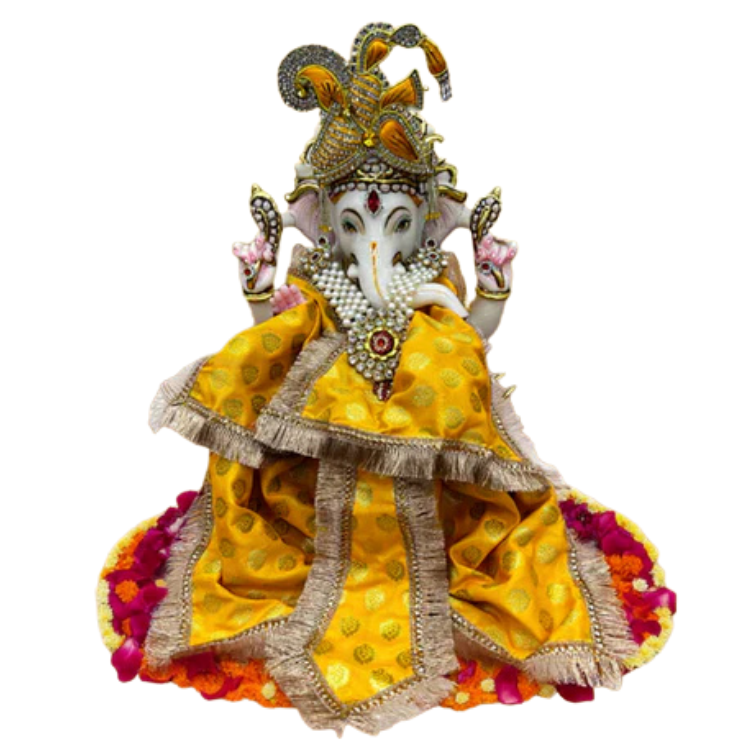 🌟 Ganesh ji (Yellow with golden outline)