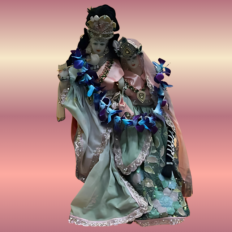 🌟 Radha Krishna (Powder blue)