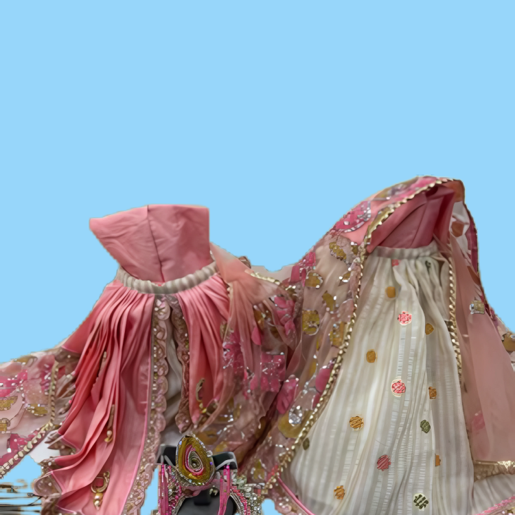 🌟 Radha Krishna (Pink & Cream)