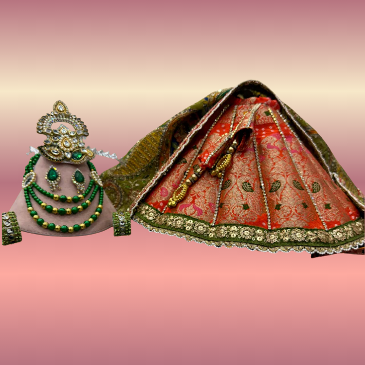 🌟 Gauri Shankar (Orange & Dark Green)