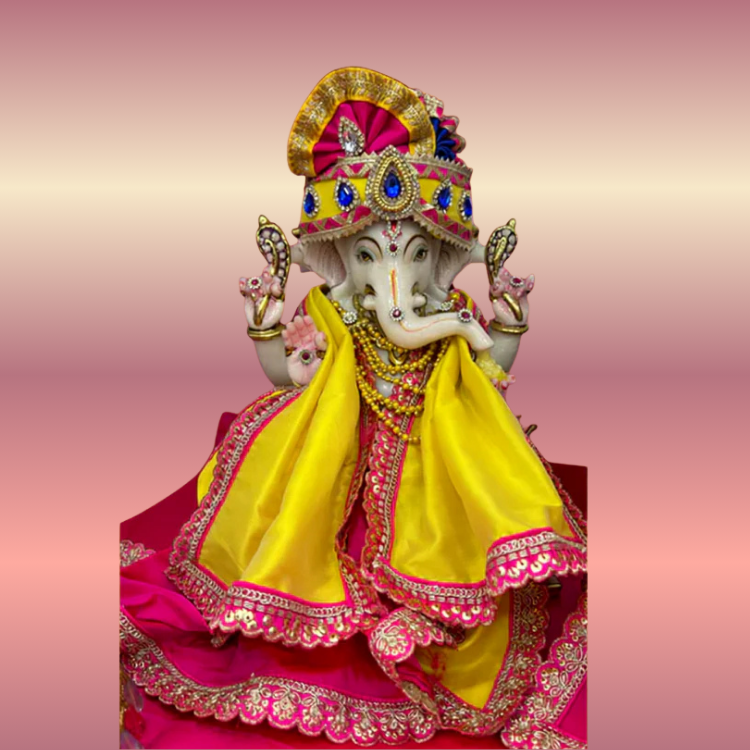 🌟 Ganesh ji (Yellow & Pink)