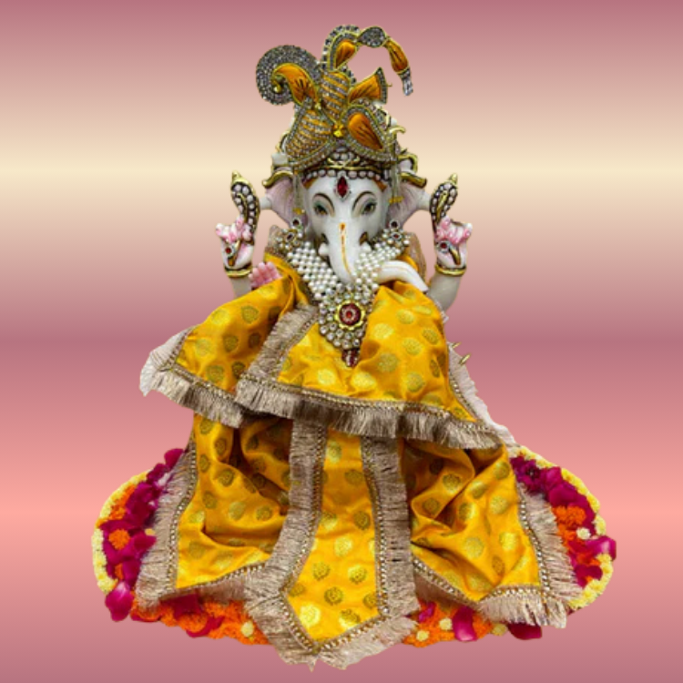 🌟 Ganesh ji (Yellow with golden outline)