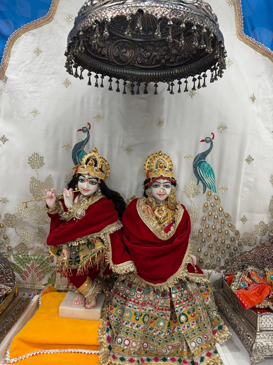 🌟 Maroon and Multicolor Embroidery with Heavy Golden Work.