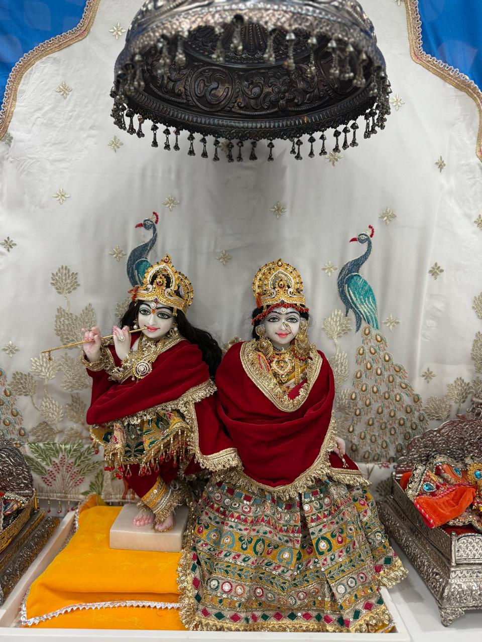 🌟 Maroon and Multicolor Embroidery with Heavy Golden Work.