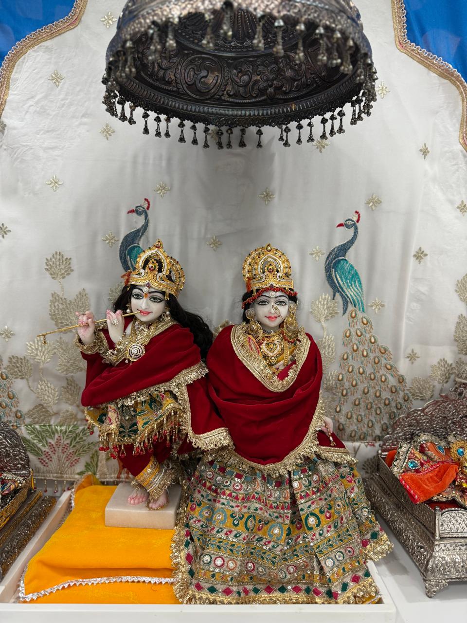 🌟 Maroon and Multicolor Embroidery with Heavy Golden Work.