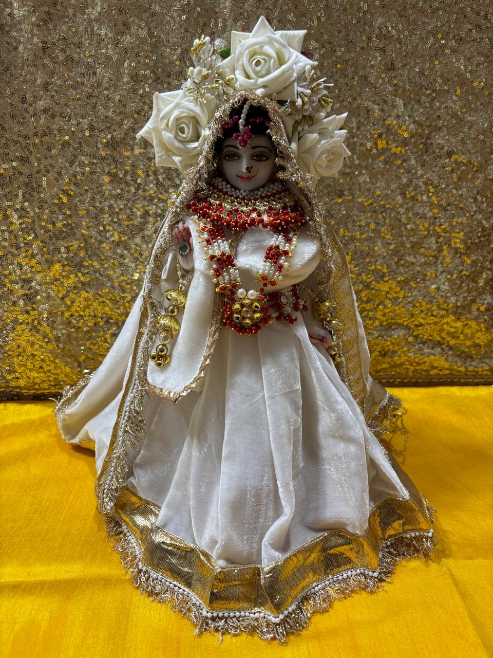 Radha Krishna Regular Poshak Set (for 14"-18")