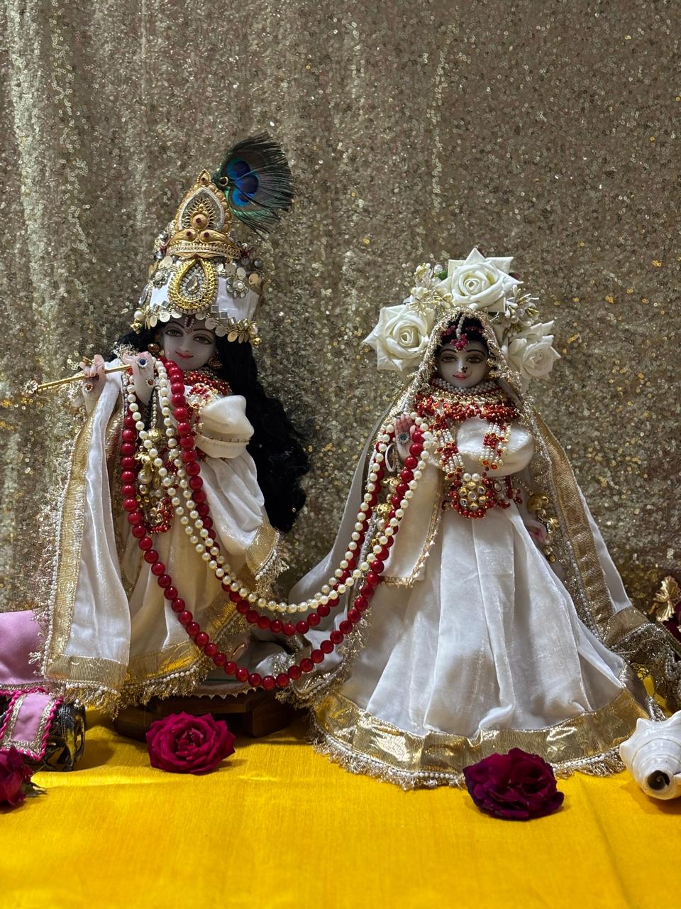 Radha Krishna Regular Poshak Set (for 14"-18")