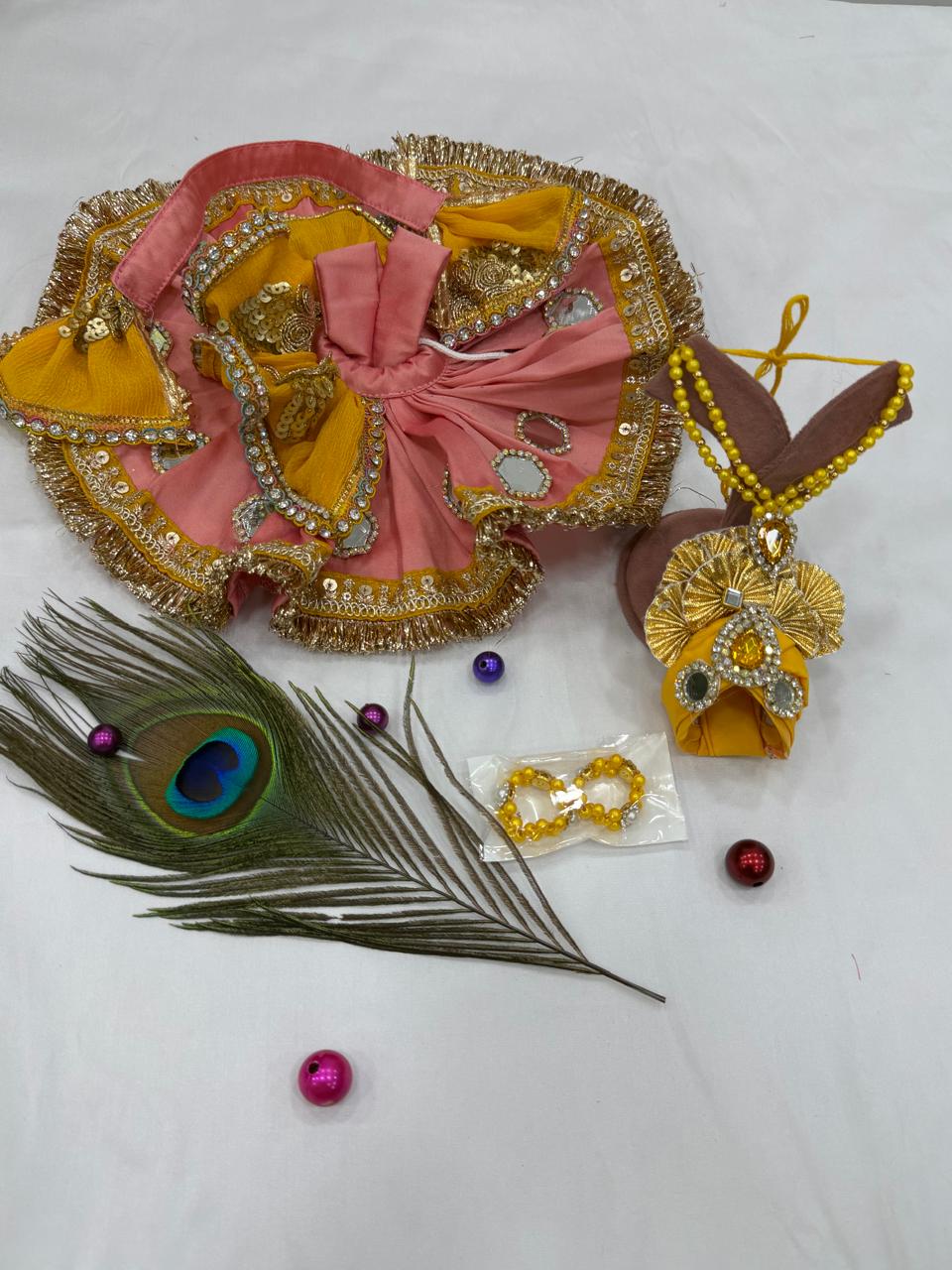 Premium Pure Cotton Laddu Gopal Ji Poshak