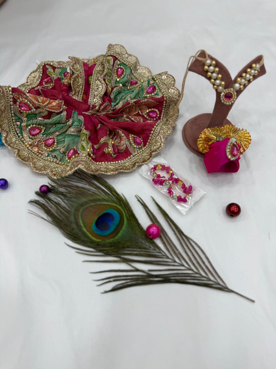 Premium Pure Cotton Laddu Gopal Ji Poshak