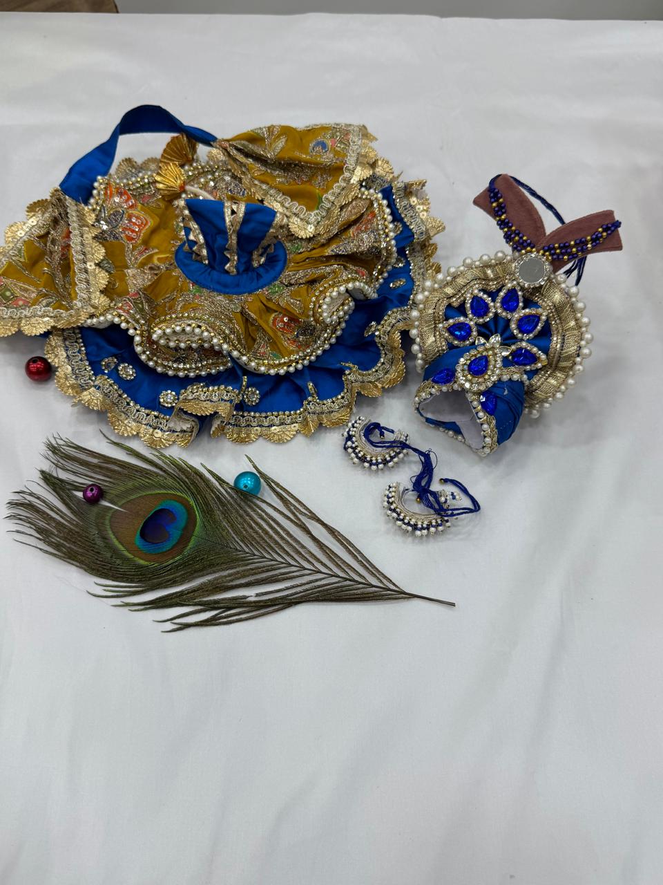 Premium Pure Cotton Laddu Gopal Ji Poshak
