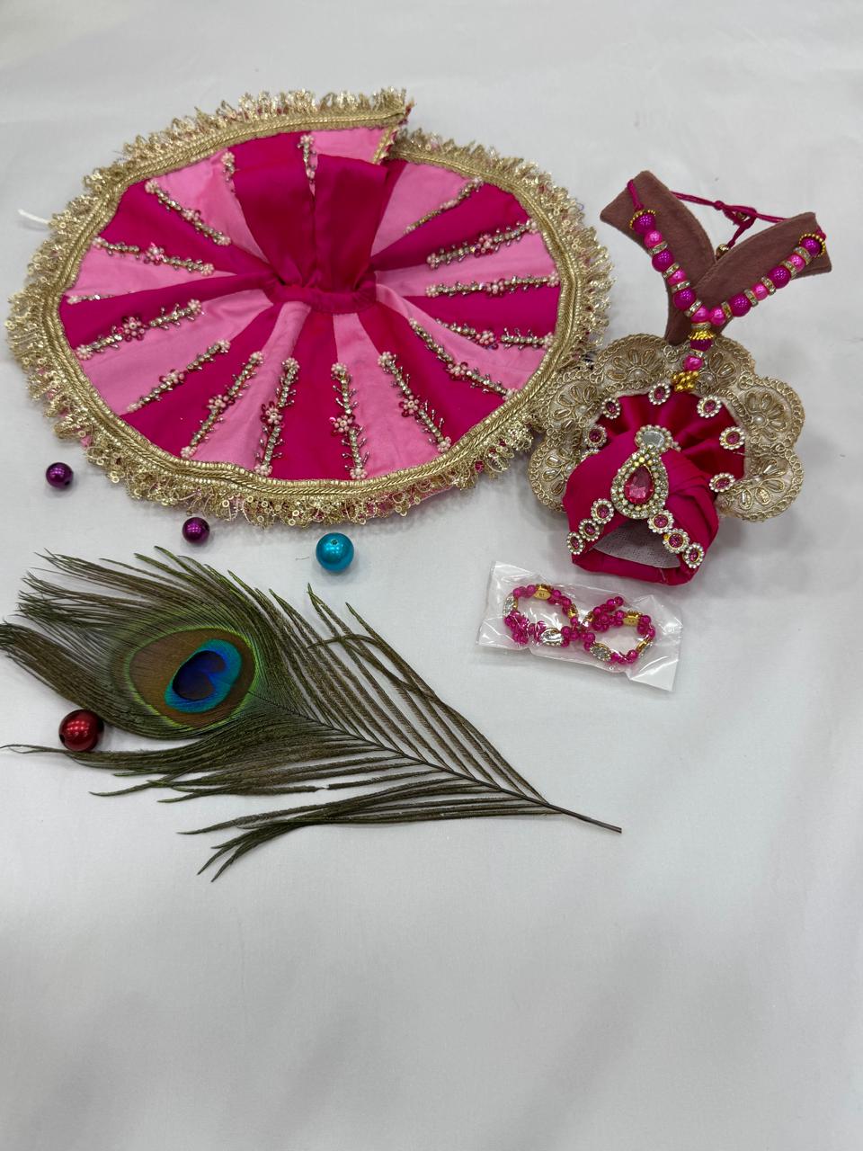 Premium Pure Cotton Laddu Gopal Ji Poshak