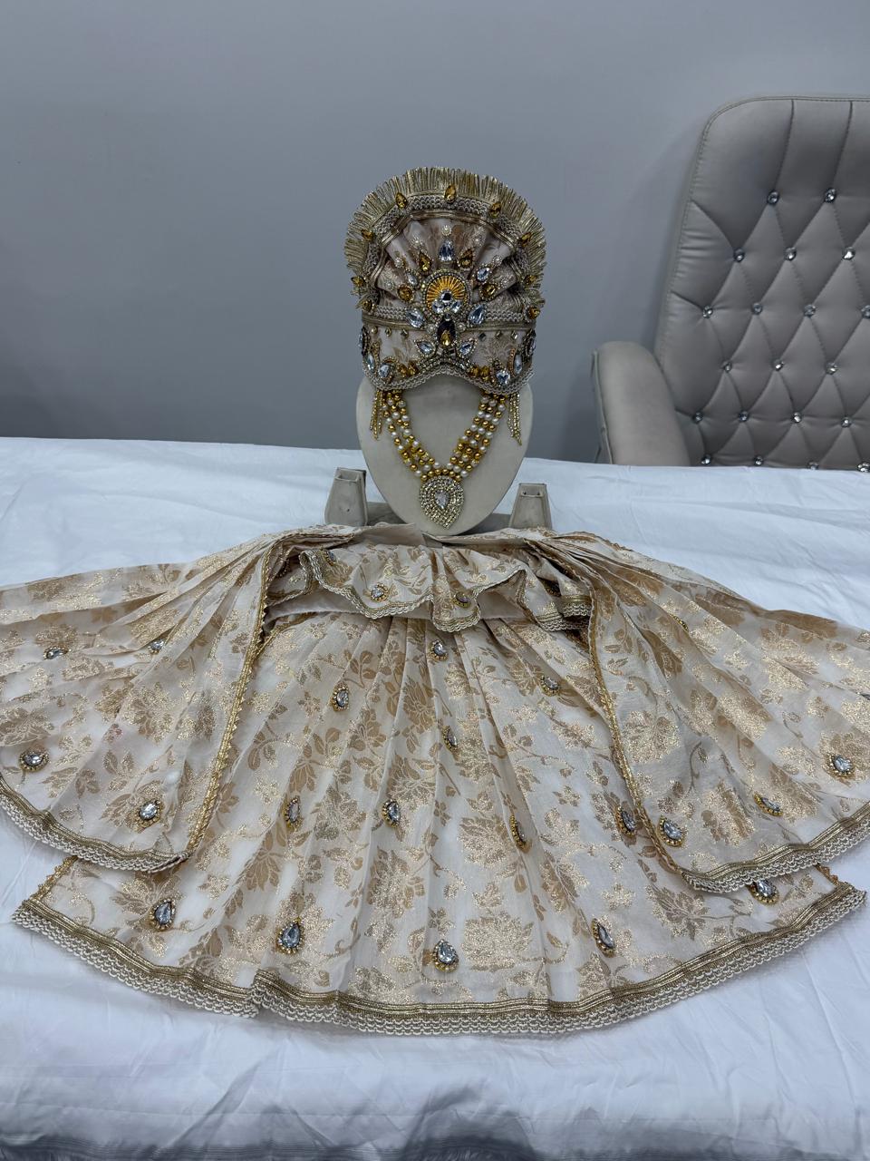 Ganesh Ji Poshak with Matching Shringar – Premium Designer Collection