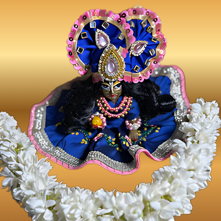 🌟 Laddu gopal (Blue with pink outline)