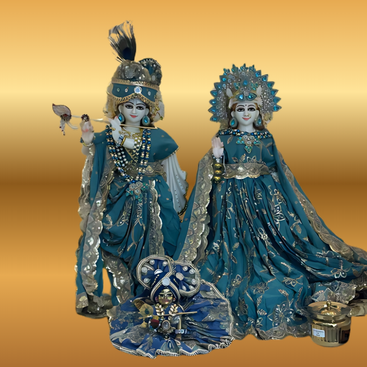 🌟 Radha Krishna (Blue Sapphire)