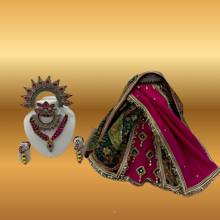 🌟 Mata Rani (Dark Pink & Dark Green)