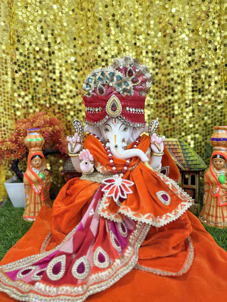 🌟 Ganesh ji (Vivid Orange)
