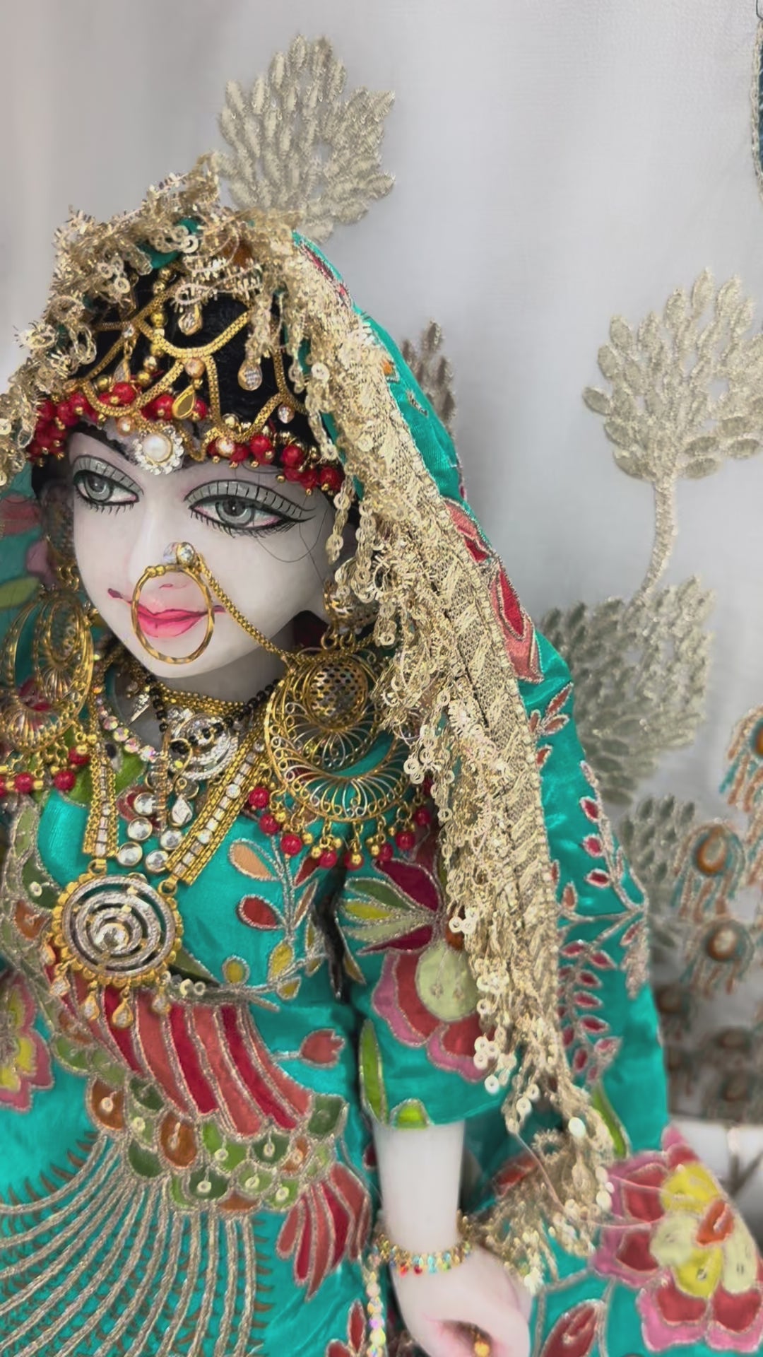 Load video: 🌟 Radha Krishna (teal with orange)