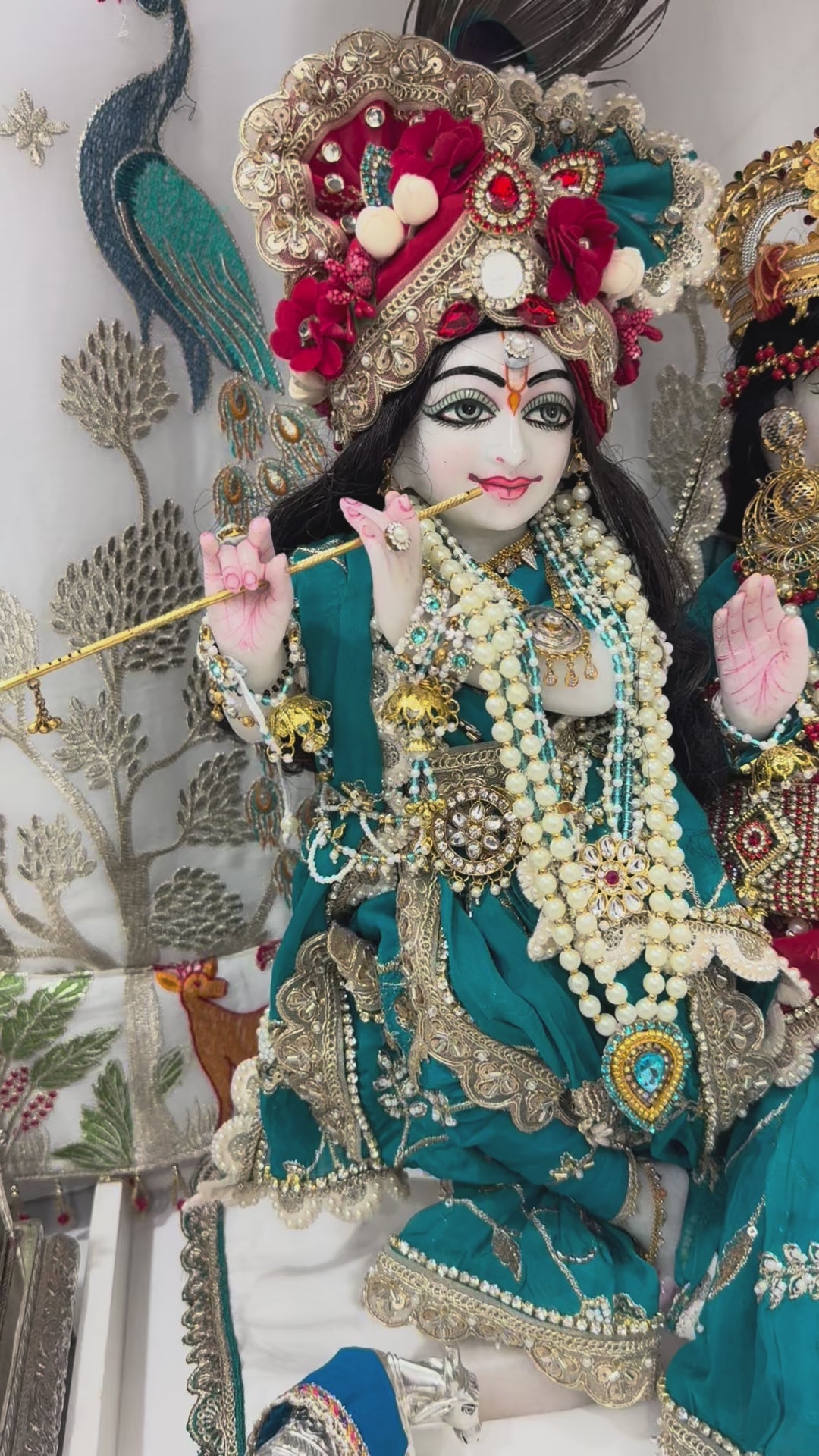 Load video: 🌟 Radha Krishna (Blue Sapphire &amp; Red)