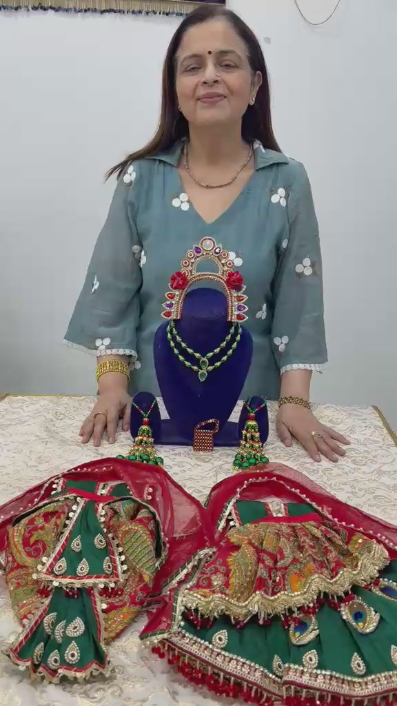 Load video: Royal Radha Krishna Poshak