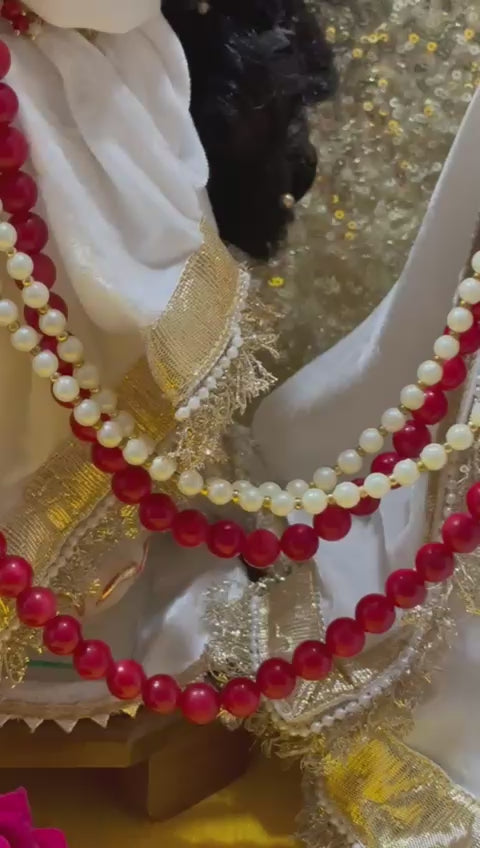 Load video: Radha Krishna Regular Poshak Set (for 14"-18")