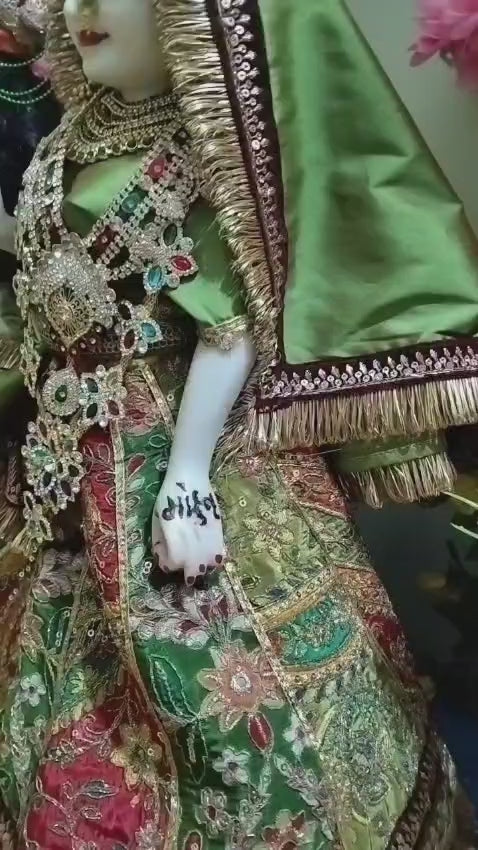 Load video: Royal Radha Krishna Poshak