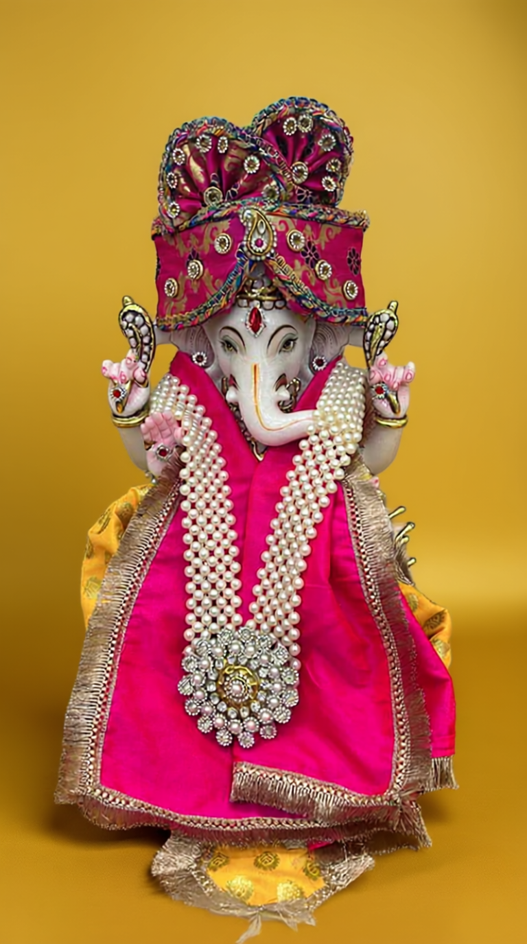 🌟 Ganesh ji (Yellow & Dark Pink)